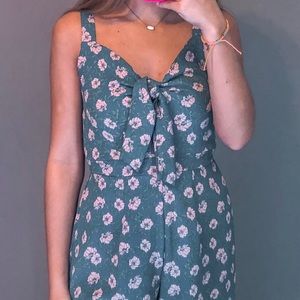 francescas blue& pink floral romper